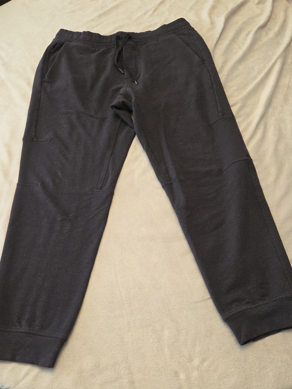 Lululemon Joggers, Dark Charcoal/Black, Size L